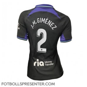 Atletico Madrid Jose Gimenez #2 Borta Matchtröja Dam 2022-23 Kortärmad
